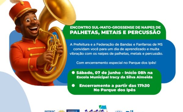 Ribas do Rio Pardo sedia Encontro Sul-Mato-Grossense de Naipes de Palhetas, Metais e Percussão