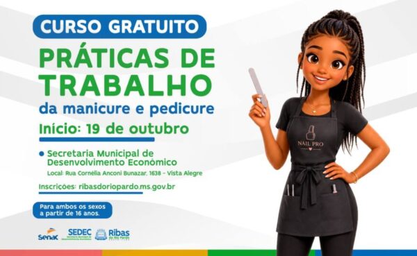 Prefeitura de Ribas abre inscrições para curso gratuito de manicure e pedicure